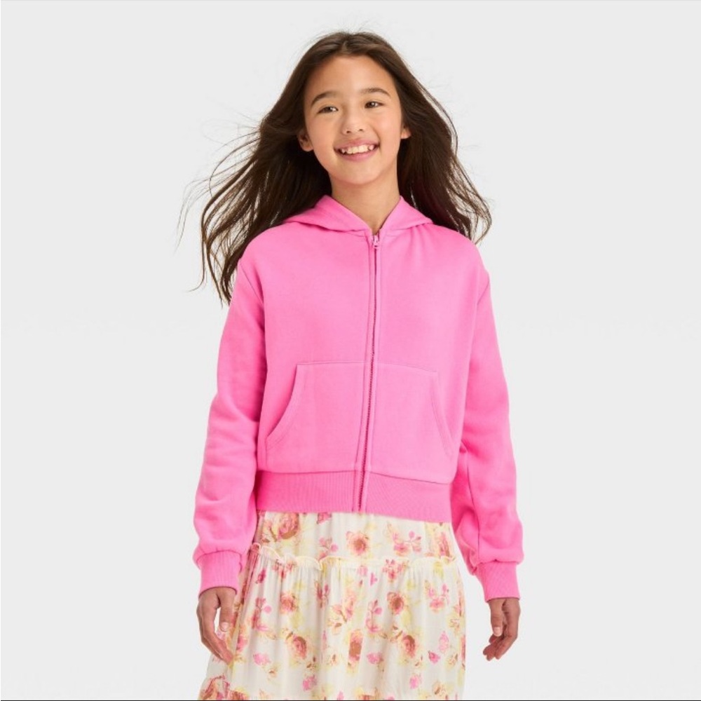 Pink Hooded Jacket - Picture 1 of 5